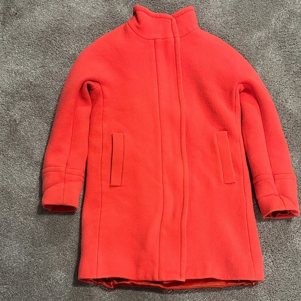 J Crew Vibrant Orange Coat